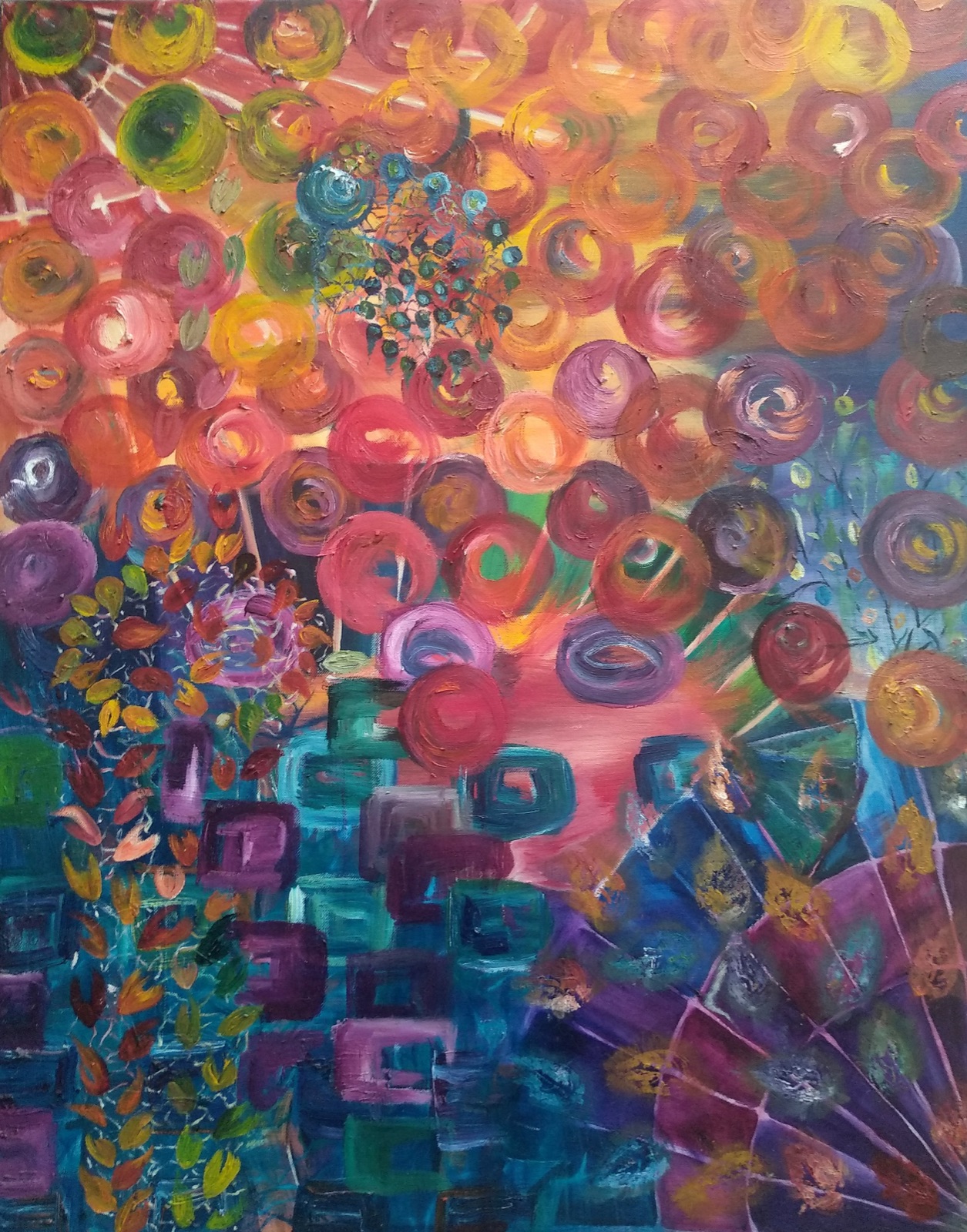 Game, oil painting by Yolanda Gilad, 2008