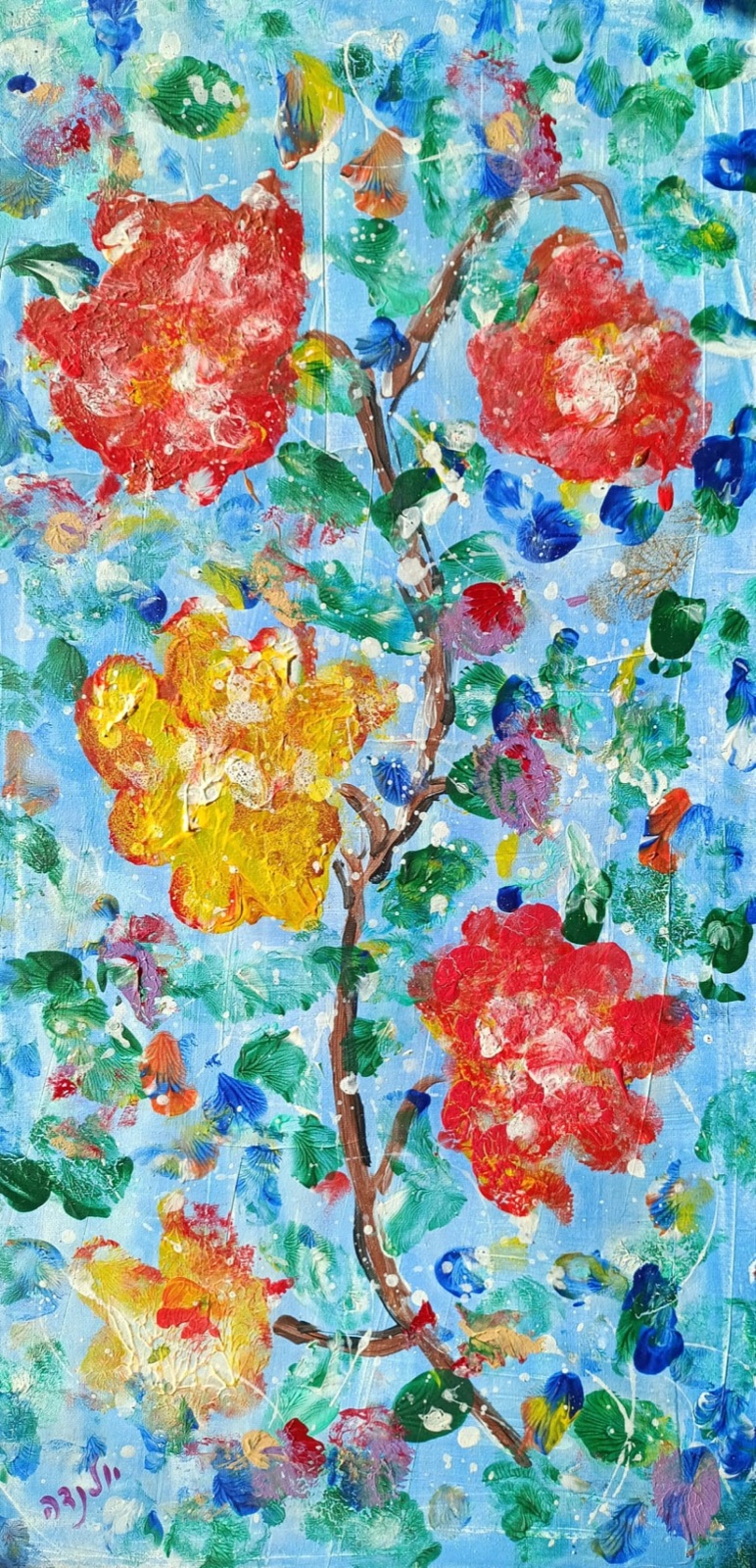 Magic, acrylic painting by Yolanda Gilad, 2023