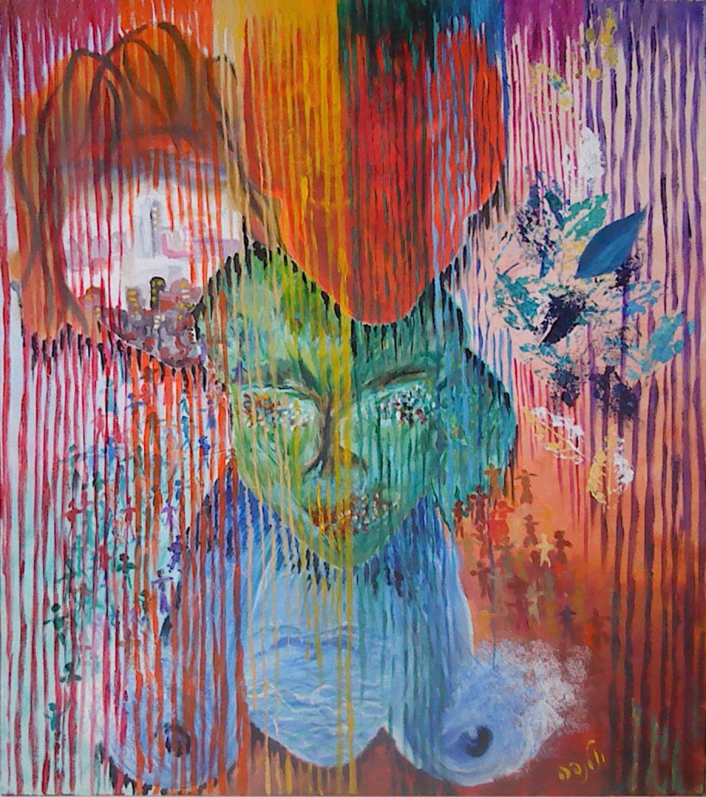 Universe, oil painting by Yolanda Gilad